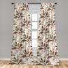Ambesonne Floral Curtains, Valentine’s Day Theme Grunge Style Repetitive Rose Flowers Abstract, Window Treatments 2 Panel Set for Living Room Bedroom, Pair of – 28″ x 84″, Pale Fuchsia and Sepia(Burnt Sienna Sand Brown)