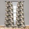 Ambesonne Floral Curtains, Valentine’s Day Theme Grunge Style Repetitive Rose Flowers Abstract, Window Treatments 2 Panel Set for Living Room Bedroom, Pair of – 28″ x 84″, Pale Fuchsia and Sepia(Pale Coffee and Burnt Sienna)