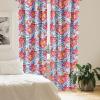 Ambesonne Floral Curtains, Valentine’s Day Theme Grunge Style Repetitive Rose Flowers Abstract, Window Treatments 2 Panel Set for Living Room Bedroom, Pair of – 28″ x 84″, Pale Fuchsia and Sepia(Hot Pink and Blue Violet)