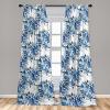 Ambesonne Floral Curtains, Valentine’s Day Theme Grunge Style Repetitive Rose Flowers Abstract, Window Treatments 2 Panel Set for Living Room Bedroom, Pair of – 28″ x 84″, Pale Fuchsia and Sepia(Sea Blue Chocolate and White)