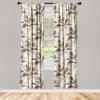 Ambesonne Floral Curtains, Valentine’s Day Theme Grunge Style Repetitive Rose Flowers Abstract, Window Treatments 2 Panel Set for Living Room Bedroom, Pair of – 28″ x 84″, Pale Fuchsia and Sepia(Burnt Sienna Sand Brown)