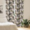 Ambesonne Floral Curtains, Valentine’s Day Theme Grunge Style Repetitive Rose Flowers Abstract, Window Treatments 2 Panel Set for Living Room Bedroom, Pair of – 28″ x 84″, Pale Fuchsia and Sepia(Pale Coffee and Burnt Sienna)