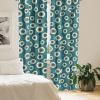Ambesonne Floral Curtains, Valentine’s Day Theme Grunge Style Repetitive Rose Flowers Abstract, Window Treatments 2 Panel Set for Living Room Bedroom, Pair of – 28″ x 84″, Pale Fuchsia and Sepia(Dark Cadet Blue and Brown)