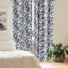 Ambesonne Floral Curtains, Valentine’s Day Theme Grunge Style Repetitive Rose Flowers Abstract, Window Treatments 2 Panel Set for Living Room Bedroom, Pair of – 28″ x 84″, Pale Fuchsia and Sepia(Maroon and Dark Blue Grey)