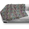 Ambesonne Hipster Throw Blanket, Woman Clothing and Accessories Pattern in Sketchy Style Fashion and Glamor Theme, Flannel Fleece Accent Piece Soft Couch Cover for Adults, 50″ x 60″, Multicolor(Multicolor)