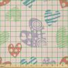 Ambesonne Love Fabric by The Yard, Various Ornamental Hearts in Pastel Colors Valentine’s Day Themed Design, Stretch Knit Fabric for Clothing Sewing and Arts Crafts, 1 Yard, Blush Multicolor(Blush Multicolor)