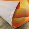 Ambesonne Orange Place Mats Set of 8, Colorful Smooth Twist Lines Sun Abstraction Energy Flow Waves Curves Art, Washable Fabric Placemats for Dining Table, Placemat 8 pcs, Orange Yellow