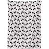 Ambesonne Pets Tablecloth, Cats with Hearts Valentines Day Theme Lovers Kitten Meow Doodle, Rectangle Satin Table Cover Accent for Dining Room and Kitchen, 52″ X 70″, Black Magenta and Blue