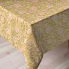 Ambesonne Shabby Flora Tablecloth, Romantic Rose Petals with Branches Nature Beauty Valentine Feminine Print, Rectangular Table Cover for Dining Room Kitchen Decor, 60″ X 90″, Pink and Yellow