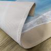 Ambesonne Starfish Place Mats Set of 4, Rainbow Over The Sea Clouds and Clear Sky Foamy Ocean Waves on The Sandy Beach, Washable Fabric Placemats for Dining Table, Standard Size, Blue Tan