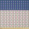 Ambesonne Vintage Valentine Fabric by The Yard, Romantic Beauty Repetitive Pattern with Irregular Hearts, Stretch Knit Fabric for Clothing Sewing and Arts Crafts, 10 Yards, Cream Vermilion(White Blue)