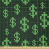Ambesonne Vintage Valentine Fabric by The Yard, Romantic Beauty Repetitive Pattern with Irregular Hearts, Stretch Knit Fabric for Clothing Sewing and Arts Crafts, 10 Yards, Cream Vermilion(Lime Green)