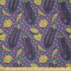 Ambesonne Vintage Valentine Fabric by The Yard, Romantic Beauty Repetitive Pattern with Irregular Hearts, Stretch Knit Fabric for Clothing Sewing and Arts Crafts, 10 Yards, Cream Vermilion(Purple Beige)