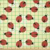 Ambesonne Vintage Valentine Fabric by The Yard, Romantic Beauty Repetitive Pattern with Irregular Hearts, Stretch Knit Fabric for Clothing Sewing and Arts Crafts, 10 Yards, Cream Vermilion(Yellow Vermilion)