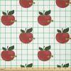 Ambesonne Vintage Valentine Fabric by The Yard, Romantic Beauty Repetitive Pattern with Irregular Hearts, Stretch Knit Fabric for Clothing Sewing and Arts Crafts, 10 Yards, Cream Vermilion(Green Olive)