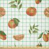 Ambesonne Vintage Valentine Fabric by The Yard, Romantic Beauty Repetitive Pattern with Irregular Hearts, Stretch Knit Fabric for Clothing Sewing and Arts Crafts, 10 Yards, Cream Vermilion(Orange Fern)