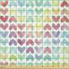 Ambesonne Watercolor Fabric by The Yard, Valentine’s Day Theme Colorful Little Hearts Vibrant Paintbrush Effect, Stretch Knit Fabric for Clothing Sewing and Arts Crafts, 3 Yards, Multicolor(Multicolor)
