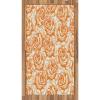 Ambesonne Burnt Orange Area Rug, Romantic Rose Bouquet in Warm Tones Valentine’s Day Love Flowers, Flat Woven Accent Rug for Living Room Bedroom Dining Room, 2′ 6″ x 5′, Burnt Orange Pale Orange