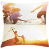 Ambesonne Customizable Throw Pillow Cushion Cover, Decorative Square Accent Pillow Case for Bedroom Living Room Dorm Accent Piece for All Seasons Christmas and Valentines Day Gift, 2 Photos, 16″ x 16″