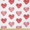 Ambesonne Hearts Fabric by The Yard, Shapes Out of Circles Dots Romantic Theme Valentines Day Feels Couple Love, Stretch Knit Fabric for Clothing Sewing and Arts Crafts, 5 Yards, Blush Pastel Pink(Blush Pastel Pink)