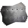 Ambesonne Industrial Place Mats Set of 4, Black Grunge Plate Armour Digital Print Rivets Vintage Theme Print, Washable Fabric Placemats for Dining Table, Standard Size, Black Silver