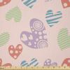 Ambesonne Love Fabric by The Yard, Various Ornamental Hearts in Pastel Colors Valentine’s Day Themed Design, Stretch Knit Fabric for Clothing Sewing and Arts Crafts, 1 Yard, Blush Multicolor(Blush Multicolor)