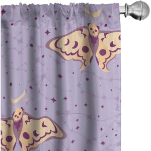 Ambesonne Floral Curtains, Romantic Valentine’s Day Theme Overlapping Simplistic Rose Flowers Art, Window Treatments 2 Panel Set for Living Room Bedroom, Pair of – 28″ x 84″, Pale Salmon and Blush(Pastel Brown Lavender)