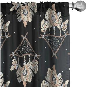 Ambesonne Floral Curtains, Romantic Valentine’s Day Theme Overlapping Simplistic Rose Flowers Art, Window Treatments 2 Panel Set for Living Room Bedroom, Pair of – 28″ x 84″, Pale Salmon and Blush(Pastel Brown Cream Grey)