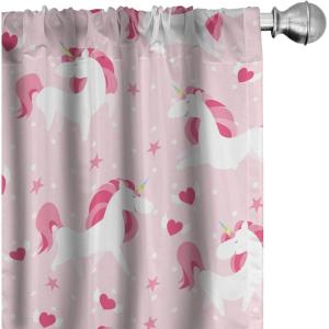Ambesonne Floral Curtains, Valentine’s Day Theme Grunge Style Repetitive Rose Flowers Abstract, Window Treatments 2 Panel Set for Living Room Bedroom, Pair of – 28″ x 84″, Pale Fuchsia and Sepia(Pastel Pink White and Blush)