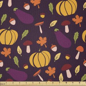 Ambesonne Vintage Valentine Fabric by The Yard, Romantic Beauty Repetitive Pattern with Irregular Hearts, Stretch Knit Fabric for Clothing Sewing and Arts Crafts, 10 Yards, Cream Vermilion(Maroon Marigold)