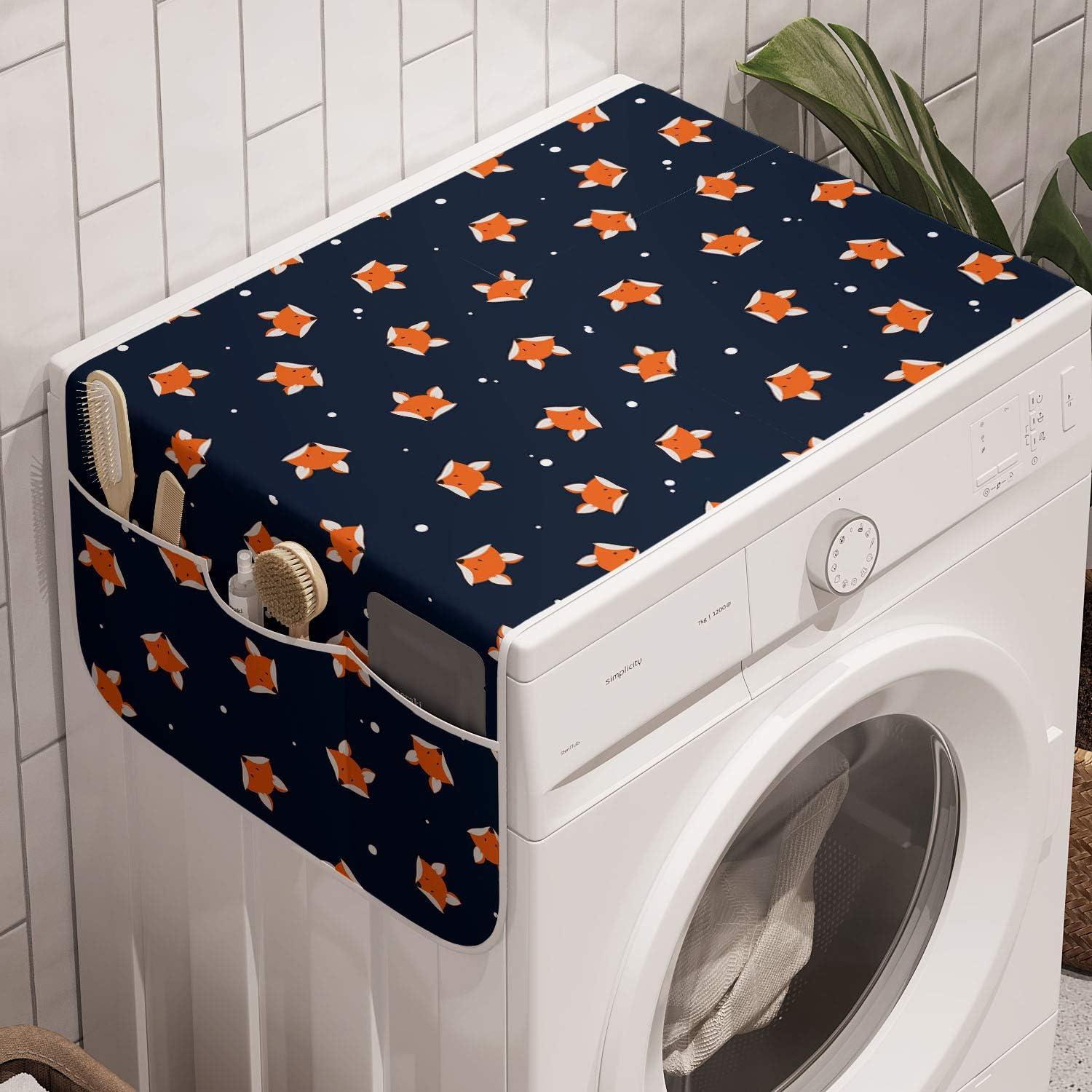 imageAmbesonne Cartoon Microwave Oven Cover Vertical Stripes with Bow Ties Pale Palette Illustration Valentines Day Water Resistant Organizer with Pockets for Kitchen 36 x 12 Pale Pink RoseNavy Blue Orange
