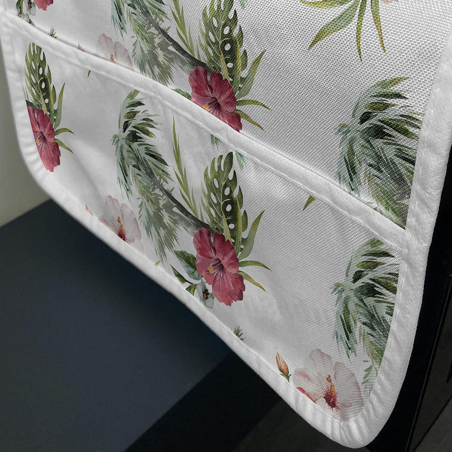 imageAmbesonne Cartoon Microwave Oven Cover Vertical Stripes with Bow Ties Pale Palette Illustration Valentines Day Water Resistant Organizer with Pockets for Kitchen 36 x 12 Pale Pink RoseReseda Green Pale Pink