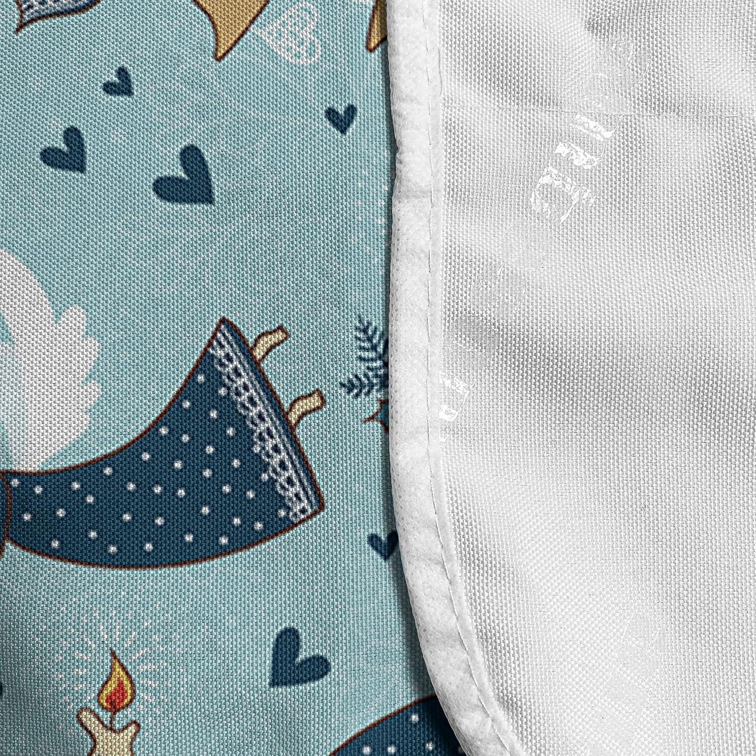 imageAmbesonne Cartoon Microwave Oven Cover Vertical Stripes with Bow Ties Pale Palette Illustration Valentines Day Water Resistant Organizer with Pockets for Kitchen 36 x 12 Pale Pink RosePale Blue Orange