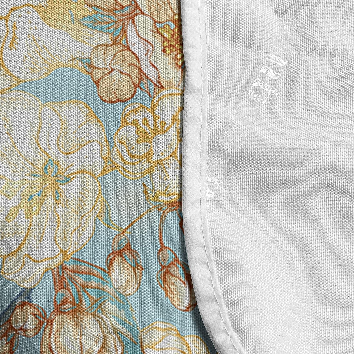 imageAmbesonne Romantic Microwave Oven Cover Soft Colored Hearts in Love Valentines Day Repetitive Pattern Water Resistant Organizer with Pockets for Kitchen 36 x 12 Pale Yellow Pale PinkPale Blue Purple White