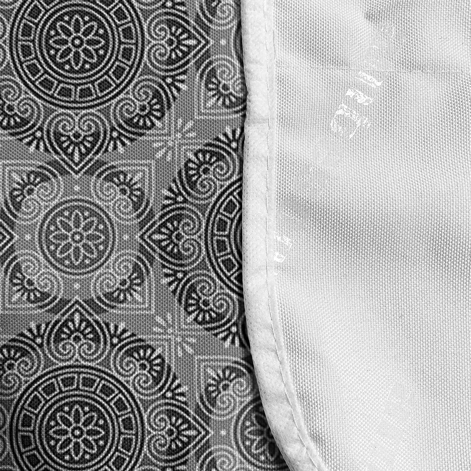 imageAmbesonne Romantic Microwave Oven Cover Soft Colored Hearts in Love Valentines Day Repetitive Pattern Water Resistant Organizer with Pockets for Kitchen 36 x 12 Pale Yellow Pale PinkGrey Black White