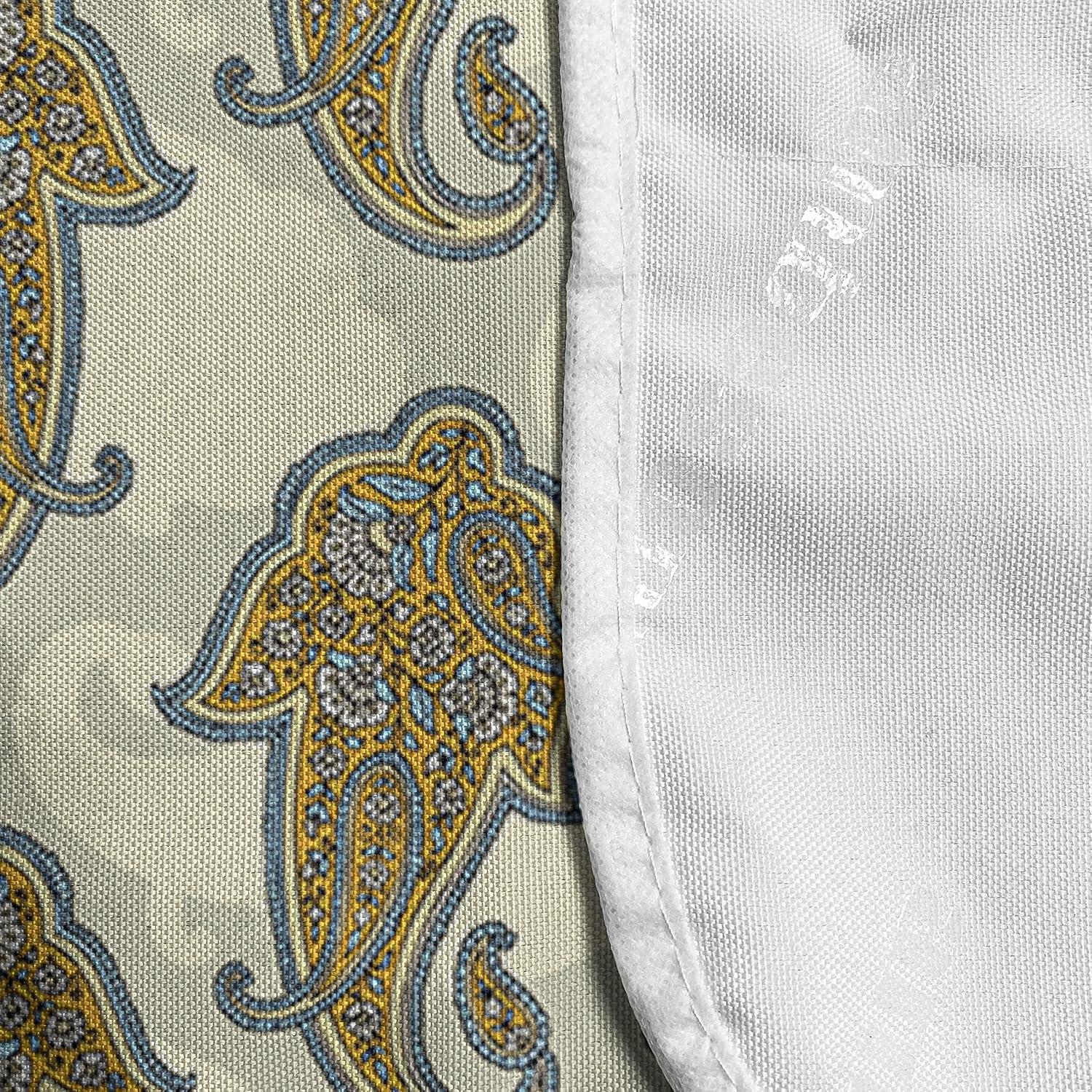 imageAmbesonne Romantic Microwave Oven Cover Soft Colored Hearts in Love Valentines Day Repetitive Pattern Water Resistant Organizer with Pockets for Kitchen 36 x 12 Pale Yellow Pale PinkMustard