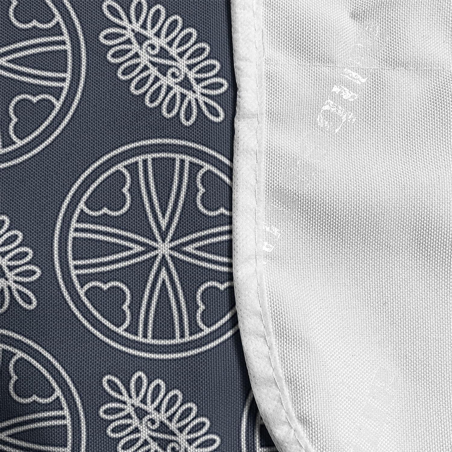 imageAmbesonne Romantic Microwave Oven Cover Soft Colored Hearts in Love Valentines Day Repetitive Pattern Water Resistant Organizer with Pockets for Kitchen 36 x 12 Pale Yellow Pale PinkCharcoal Grey Dark Blue