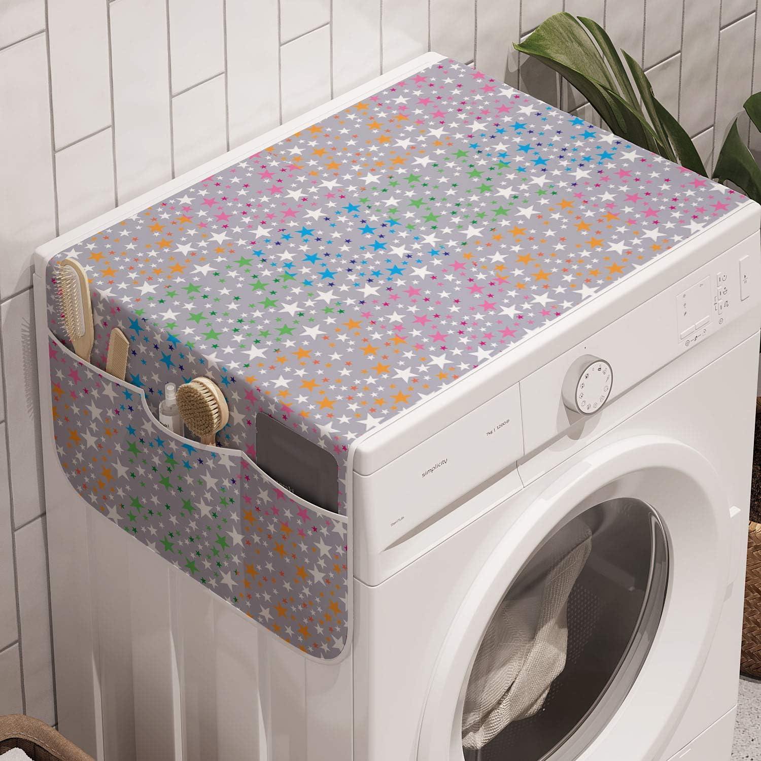 imageAmbesonne Valentines Day Microwave Oven Cover Love Birds and Hearts Kissing Romantic Animals Motif Repetition Water Resistant Organizer with Pockets for Kitchen 36 x 12 Apricot Red and GreyPurpleblue and Multicolor