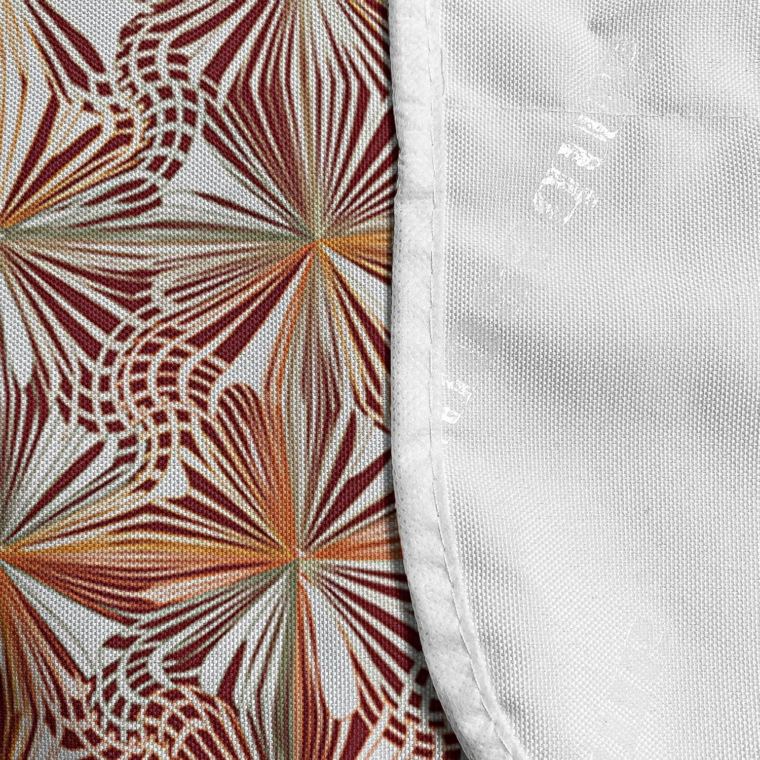 imageAmbesonne Valentines Day Microwave Oven Cover Love Birds and Hearts Kissing Romantic Animals Motif Repetition Water Resistant Organizer with Pockets for Kitchen 36 x 12 Apricot Red and GreyBurgundy Orange and White