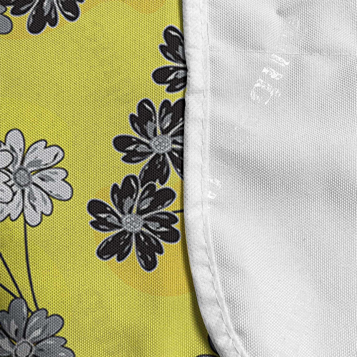 imageAmbesonne Valentines Day Microwave Oven Cover Love Birds and Hearts Kissing Romantic Animals Motif Repetition Water Resistant Organizer with Pockets for Kitchen 36 x 12 Apricot Red and GreyYellow Grey and Orange