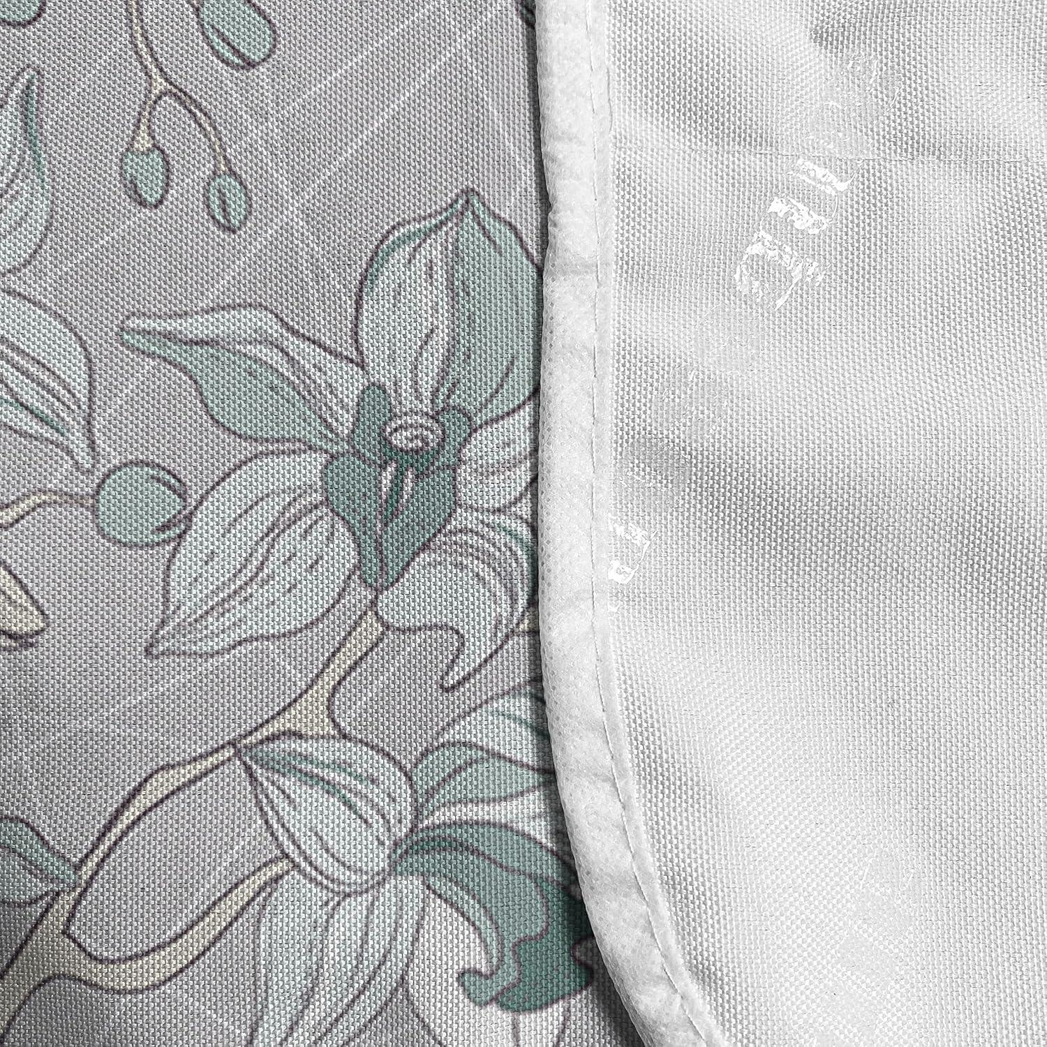 imageAmbesonne Valentines Day Microwave Oven Cover Love Birds and Hearts Kissing Romantic Animals Motif Repetition Water Resistant Organizer with Pockets for Kitchen 36 x 12 Apricot Red and GreyPale Seafoam and Pale Grey