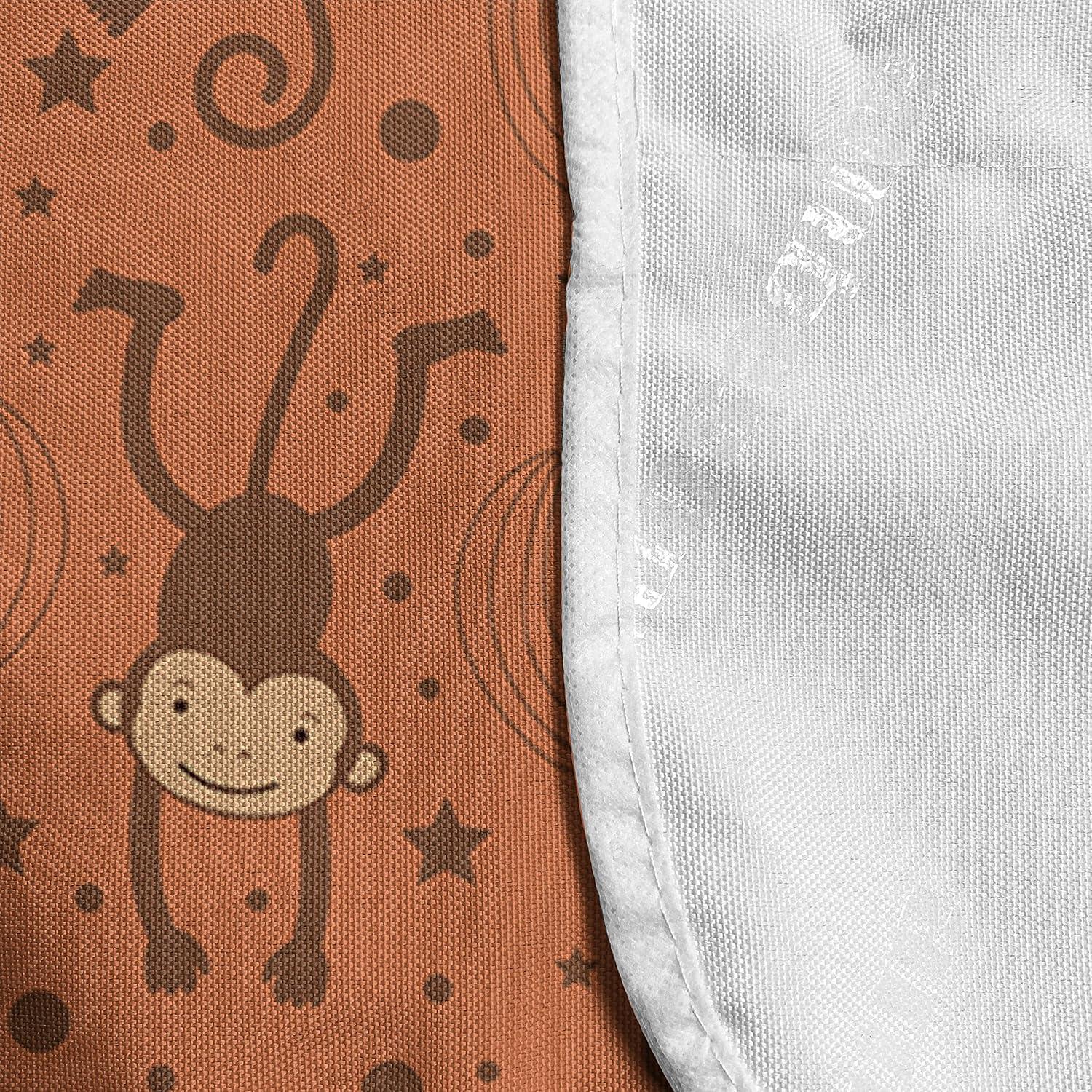 imageAmbesonne Valentines Day Microwave Oven Cover Love Birds and Hearts Kissing Romantic Animals Motif Repetition Water Resistant Organizer with Pockets for Kitchen 36 x 12 Apricot Red and GreyUmber and Burnt Sienna