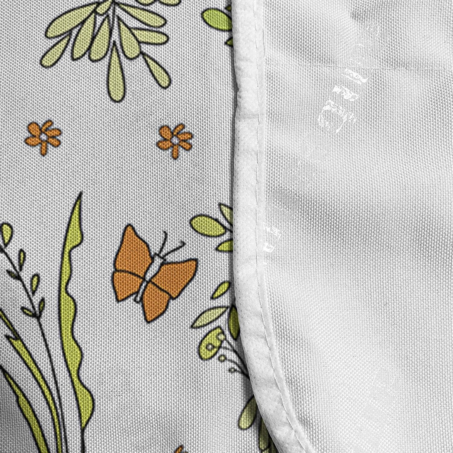 imageAmbesonne Valentines Day Microwave Oven Cover Love Birds and Hearts Kissing Romantic Animals Motif Repetition Water Resistant Organizer with Pockets for Kitchen 36 x 12 Apricot Red and GreyPale Green Dark Orange