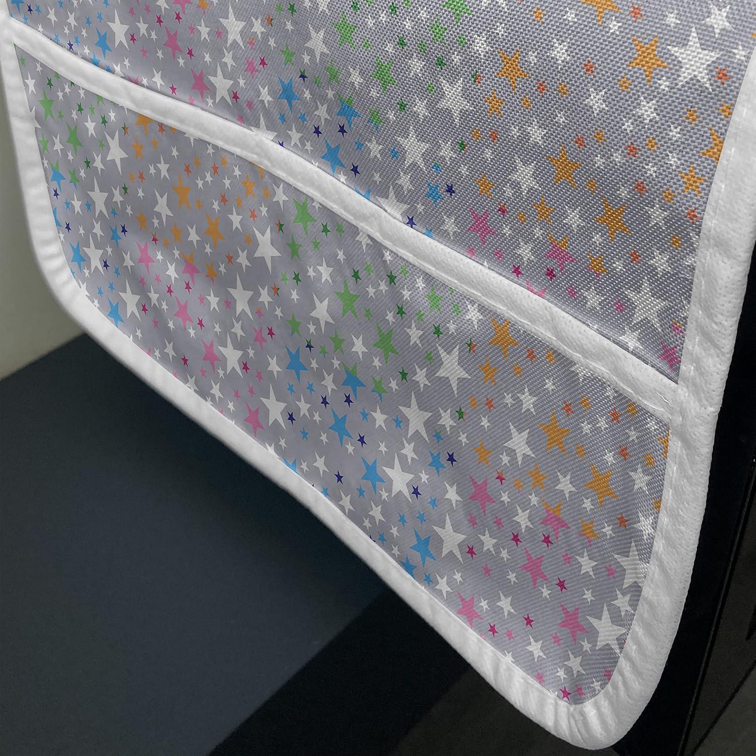 imageAmbesonne Valentines Day Microwave Oven Cover Love Birds and Hearts Kissing Romantic Animals Motif Repetition Water Resistant Organizer with Pockets for Kitchen 36 x 12 Apricot Red and GreyPurpleblue and Multicolor