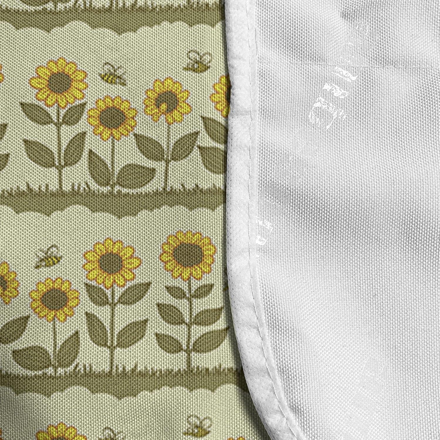 imageAmbesonne Valentines Day Microwave Oven Cover Love Birds and Hearts Kissing Romantic Animals Motif Repetition Water Resistant Organizer with Pockets for Kitchen 36 x 12 Apricot Red and GreyPale Green and Yellow