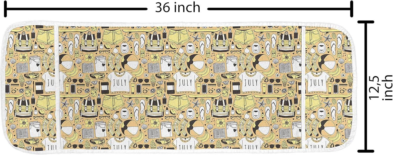 imageAmbesonne Valentines Day Microwave Oven Cover Love Birds and Hearts Kissing Romantic Animals Motif Repetition Water Resistant Organizer with Pockets for Kitchen 36 x 12 Apricot Red and GreyPeach and Pale Yellow