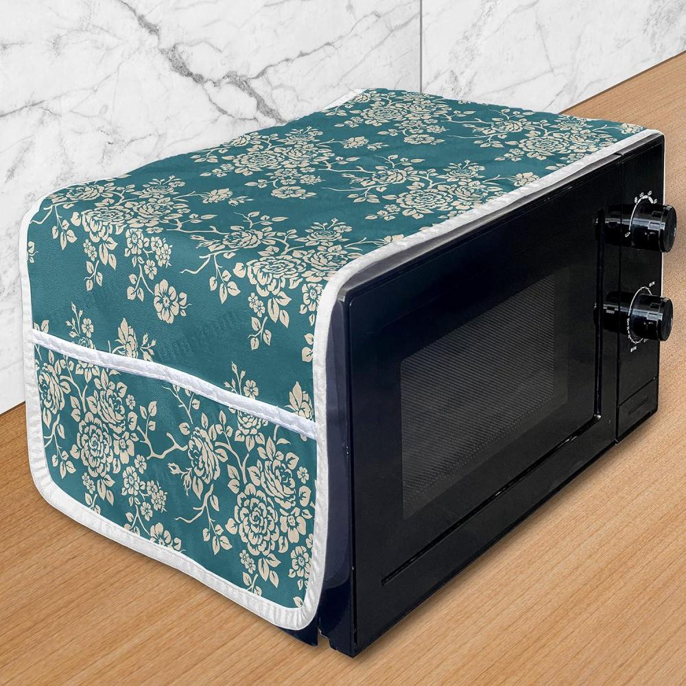 imageAmbesonne Cartoon Microwave Oven Cover Vertical Stripes with Bow Ties Pale Palette Illustration Valentines Day Water Resistant Organizer with Pockets for Kitchen 36 x 12 Pale Pink RoseTeal Beige