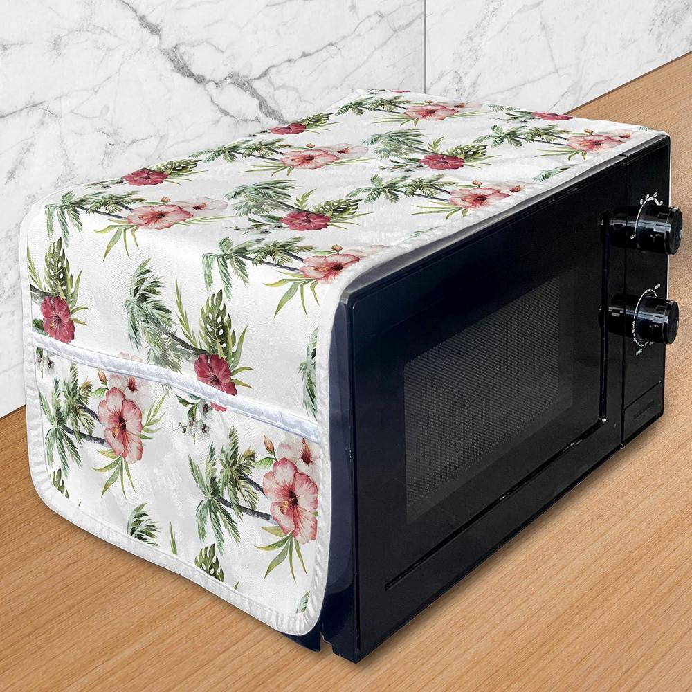 imageAmbesonne Cartoon Microwave Oven Cover Vertical Stripes with Bow Ties Pale Palette Illustration Valentines Day Water Resistant Organizer with Pockets for Kitchen 36 x 12 Pale Pink RoseReseda Green Pale Pink