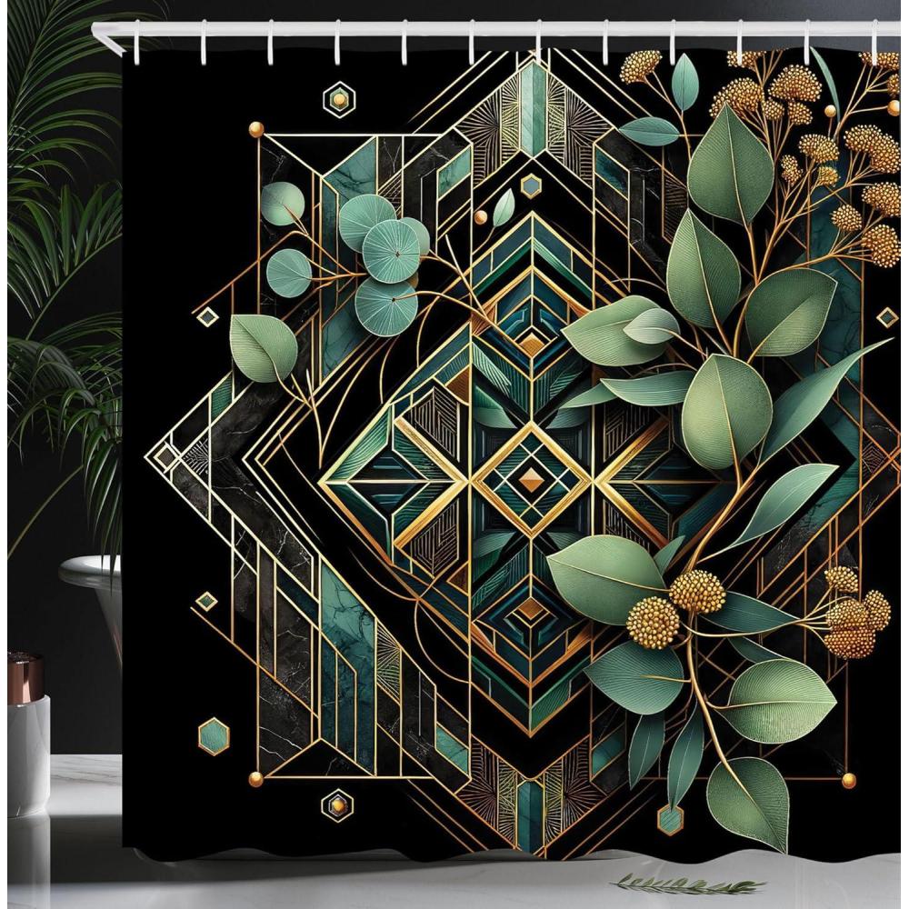 imageAmbesonne Colorful Shower Curtain Retro Design Groovy Valentines Day Hearts Pattern on Plain Back 90s Feeling Cloth Fabric Bathroom Decor Set with Hooks 69 W x 75 L White MulticolorBlack Laurel Green Amber