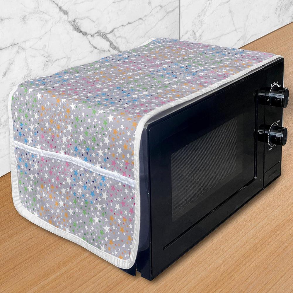 imageAmbesonne Valentines Day Microwave Oven Cover Love Birds and Hearts Kissing Romantic Animals Motif Repetition Water Resistant Organizer with Pockets for Kitchen 36 x 12 Apricot Red and GreyPurpleblue and Multicolor